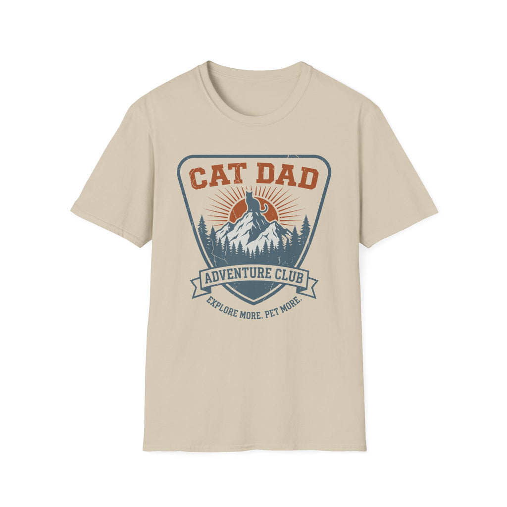 Cat Dad Adventure Club T-Shirt