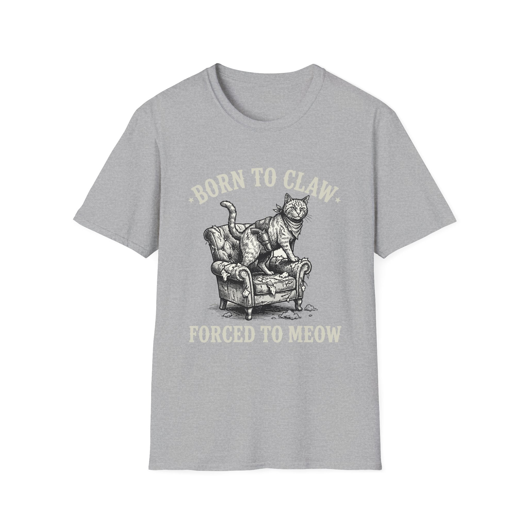 Born To Claw Forced To Meow T-Shirt