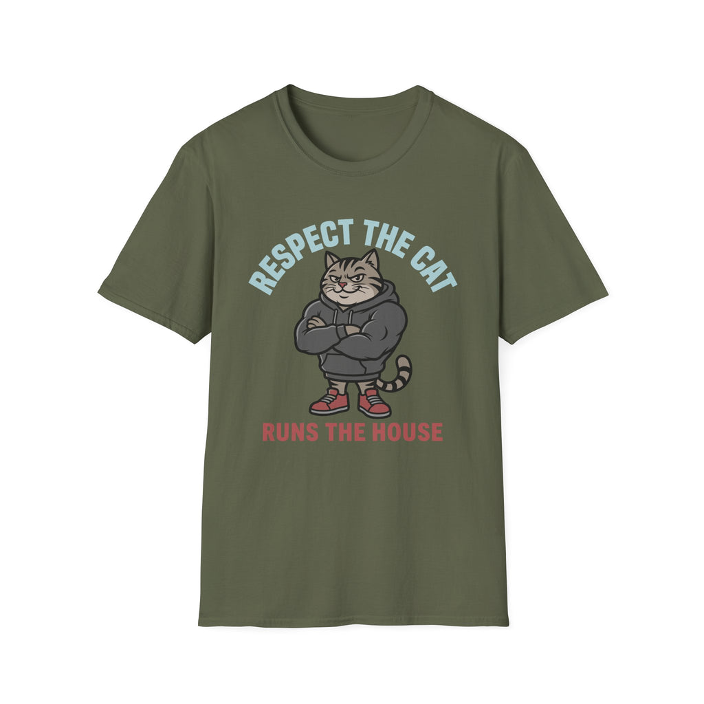 Respect The Cat Runs The House T-Shirt