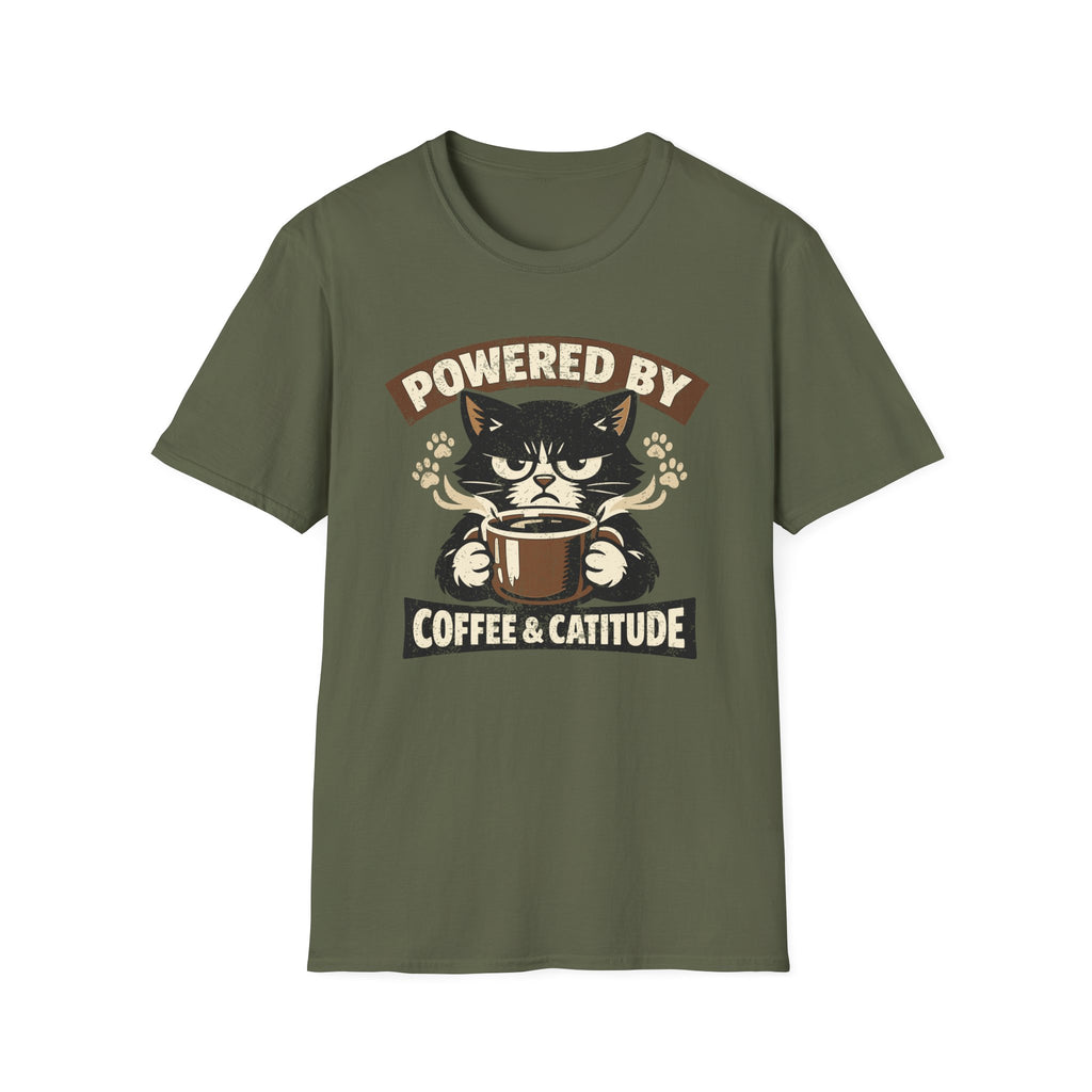 Powered By Coffee & Catitude T-Shirt
