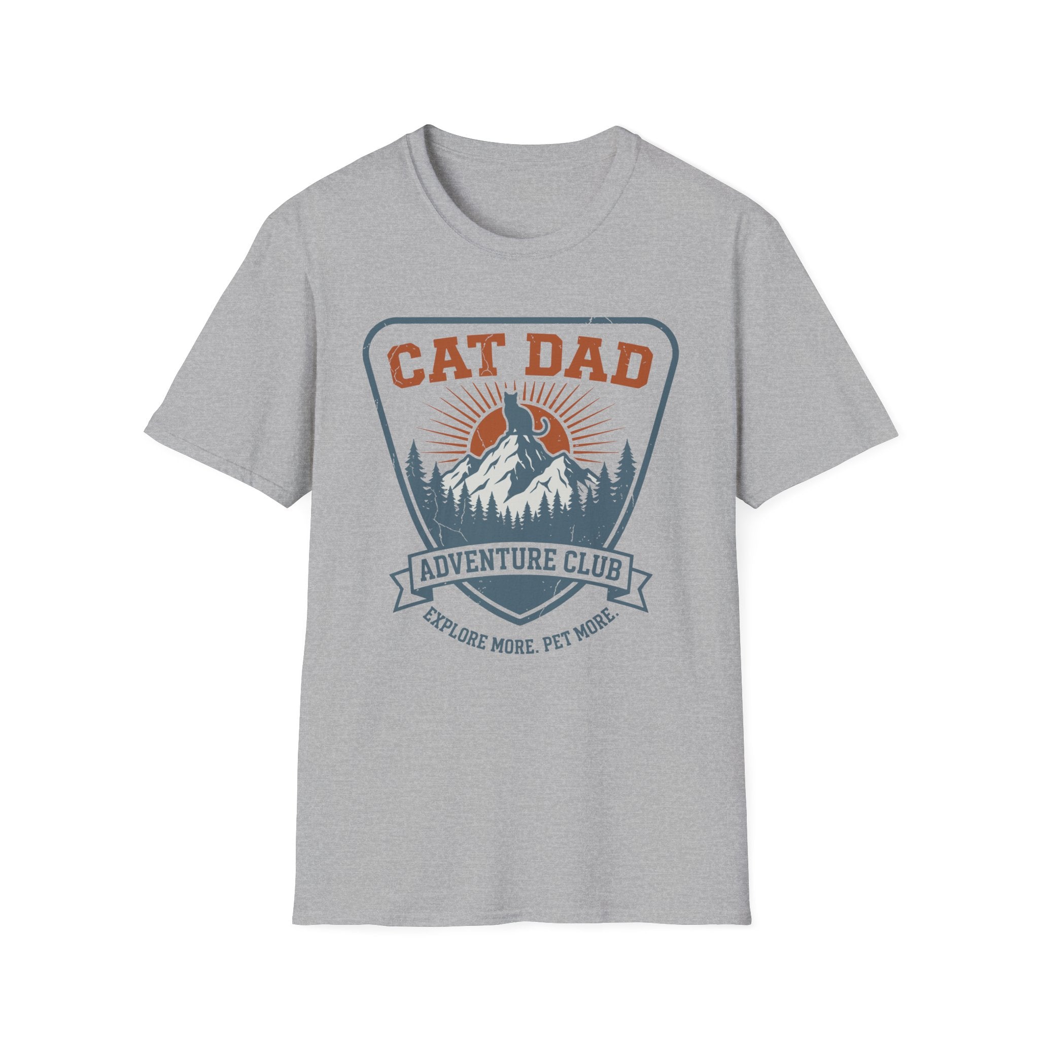 Cat Dad Adventure Club T-Shirt