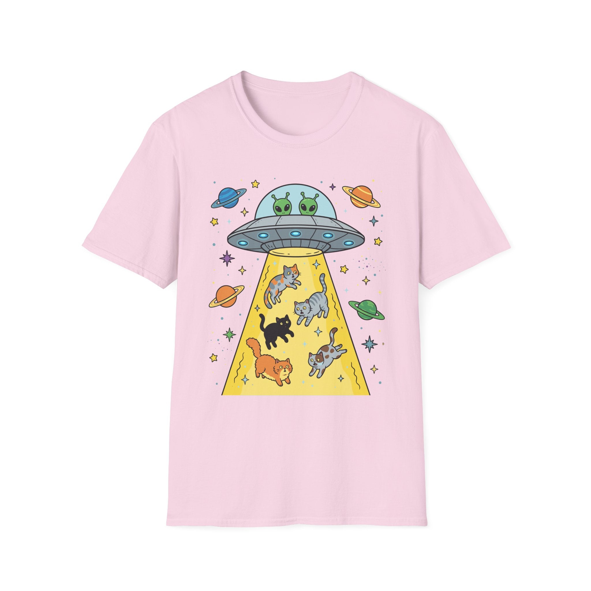 Cats Abduction Aliens T-Shirt