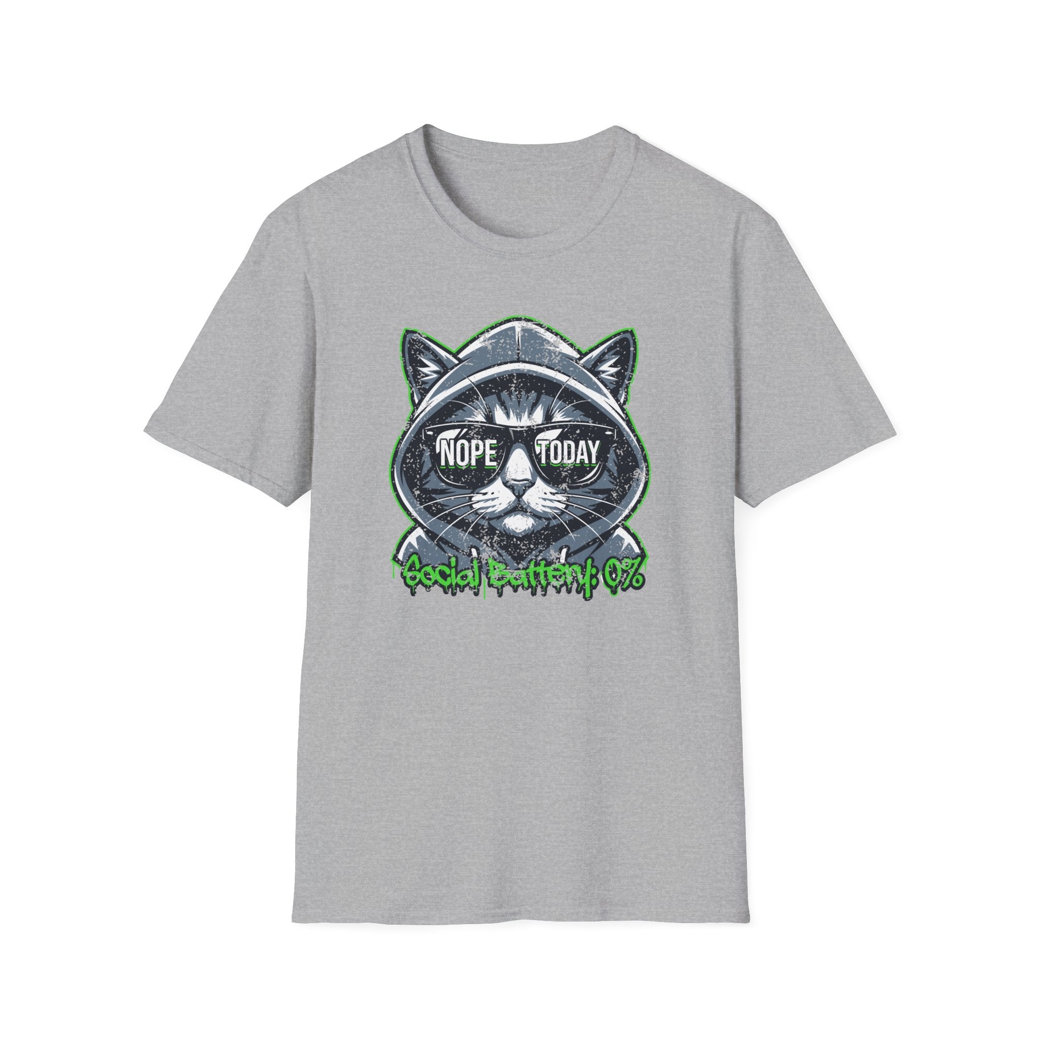 Nope Today, Social Battery Is 0% T-Shirt