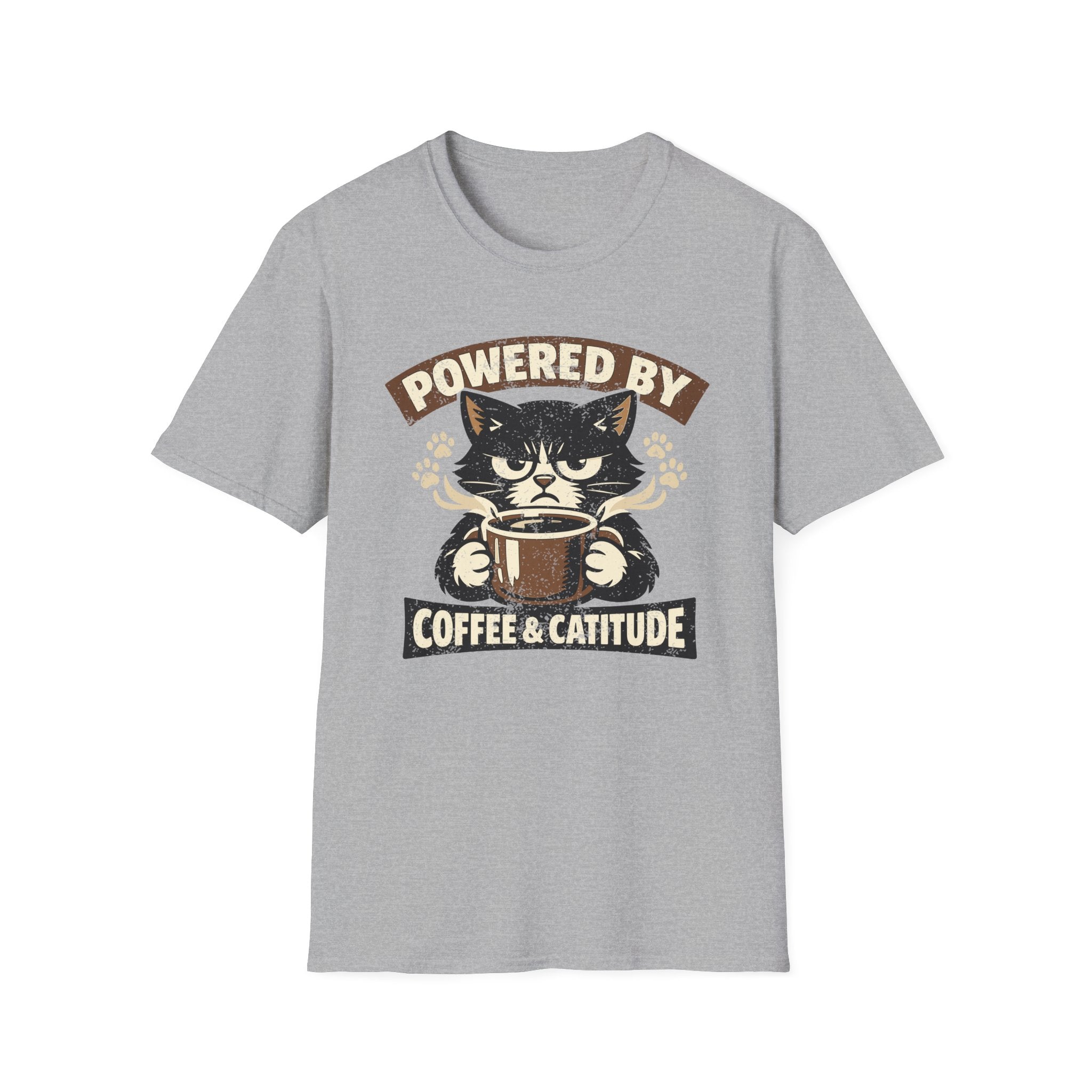 Powered By Coffee & Catitude T-Shirt