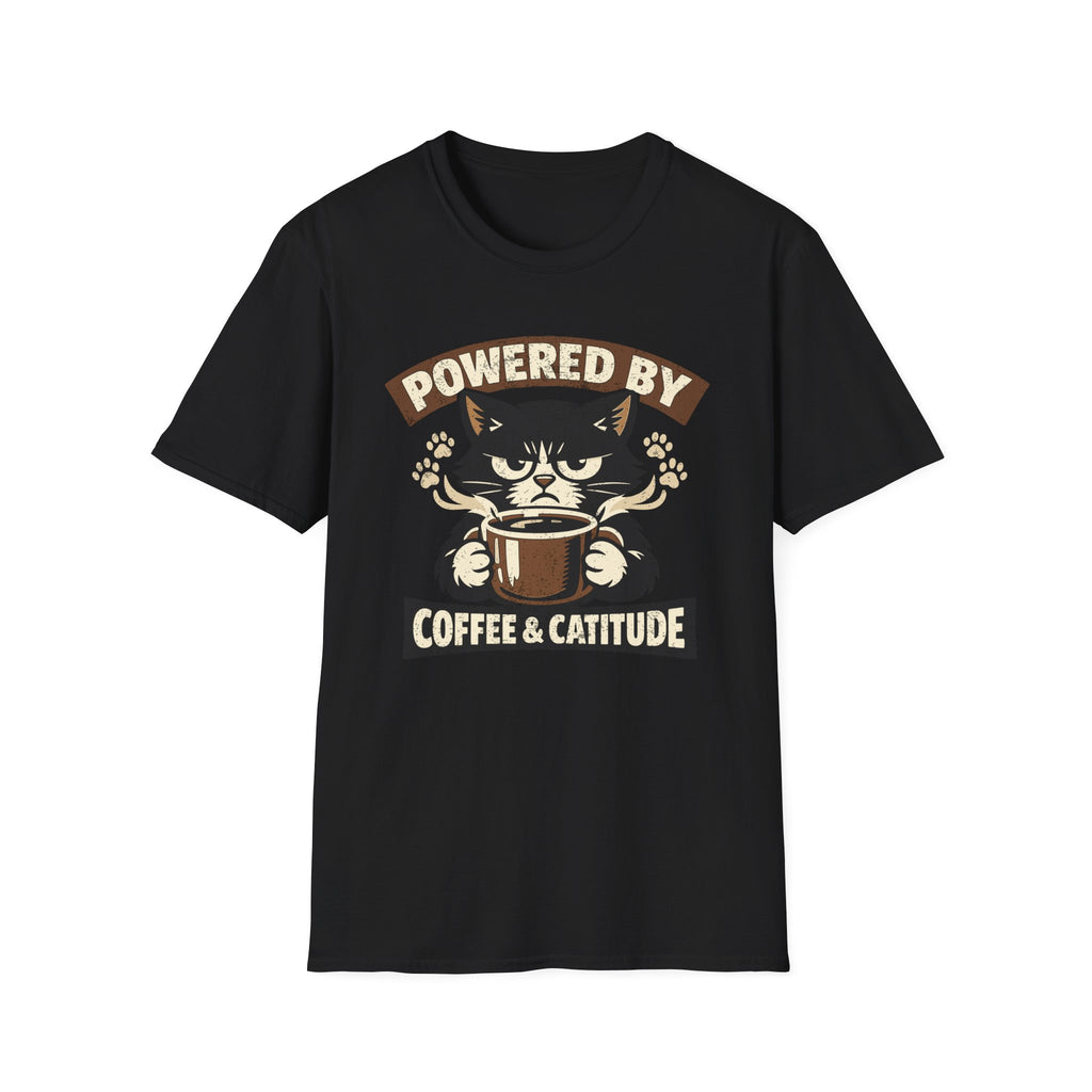Powered By Coffee & Catitude T-Shirt