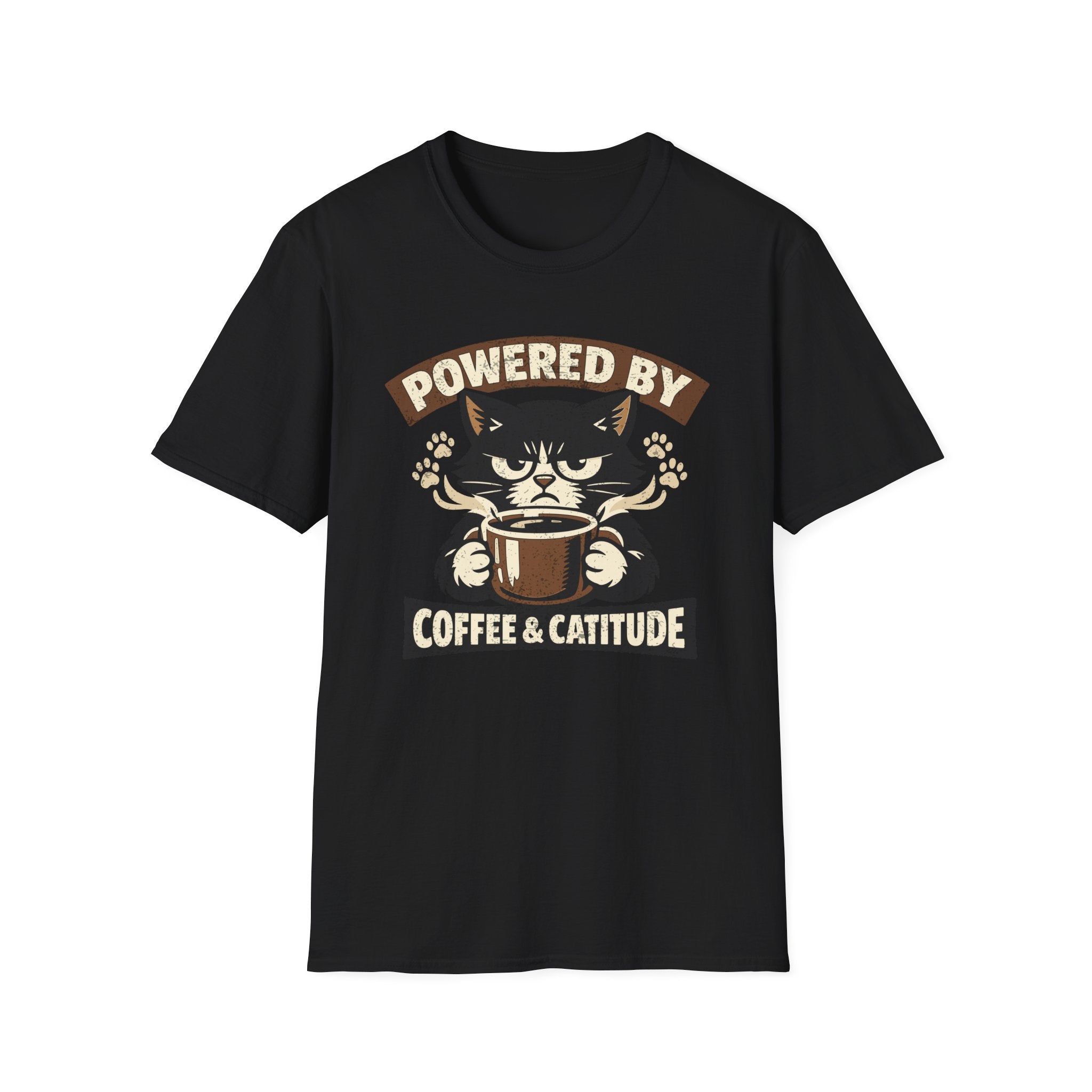 Powered By Coffee & Catitude T-Shirt