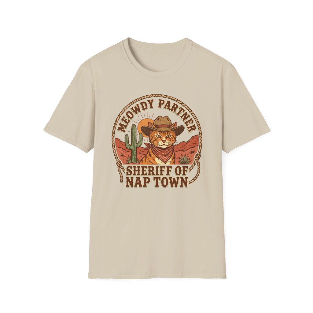 Meowdy Partner Sheriff Of Nap Town T-Shirt