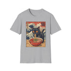 Cat Eating Ramen Japanese T-Shirt