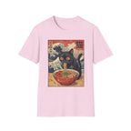 Cat Eating Ramen Japanese T-Shirt