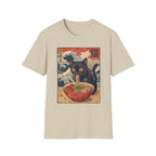 Cat Eating Ramen Japanese T-Shirt