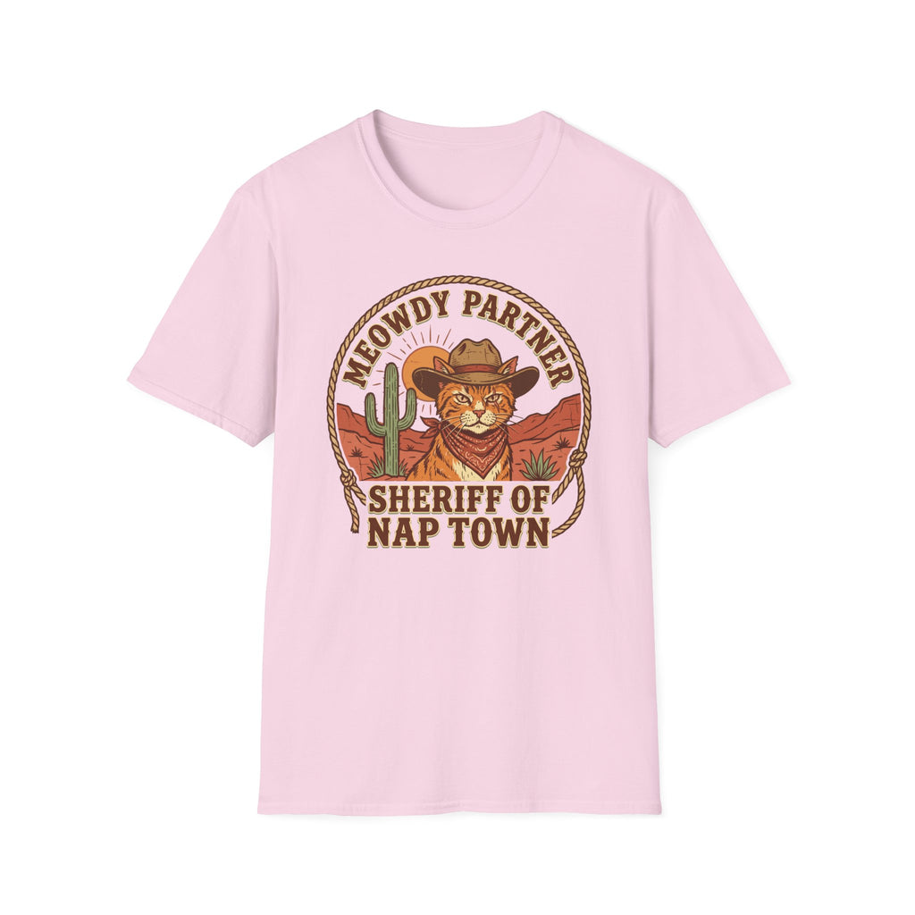 Meowdy Partner Sheriff Of Nap Town T-Shirt