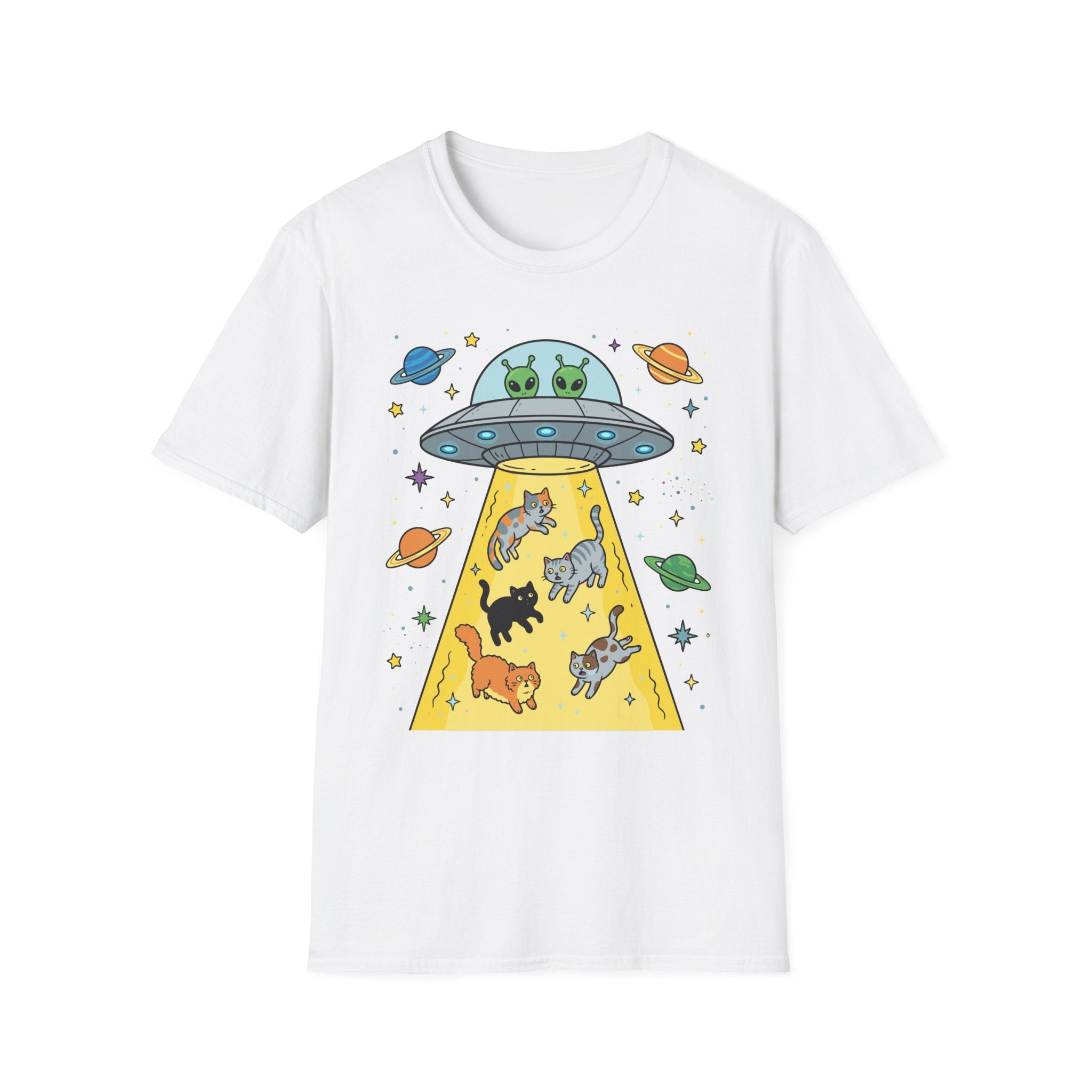 Cats Abduction Aliens T-Shirt