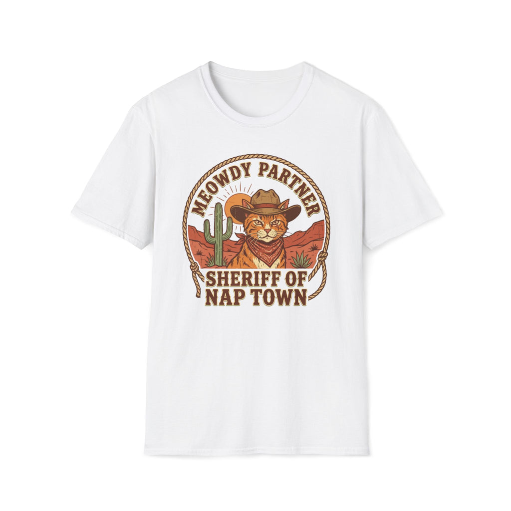 Meowdy Partner Sheriff Of Nap Town T-Shirt