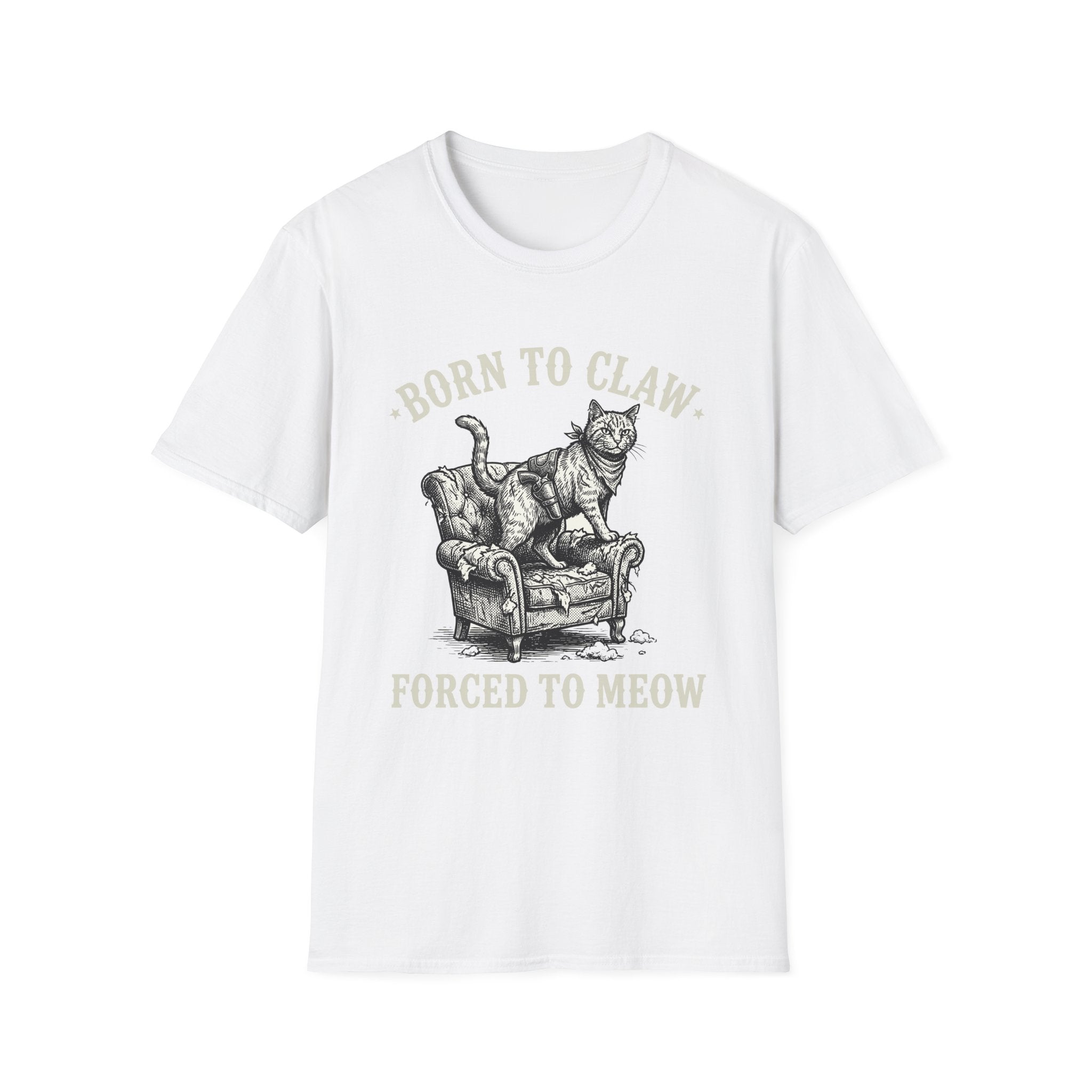 Born To Claw Forced To Meow T-Shirt