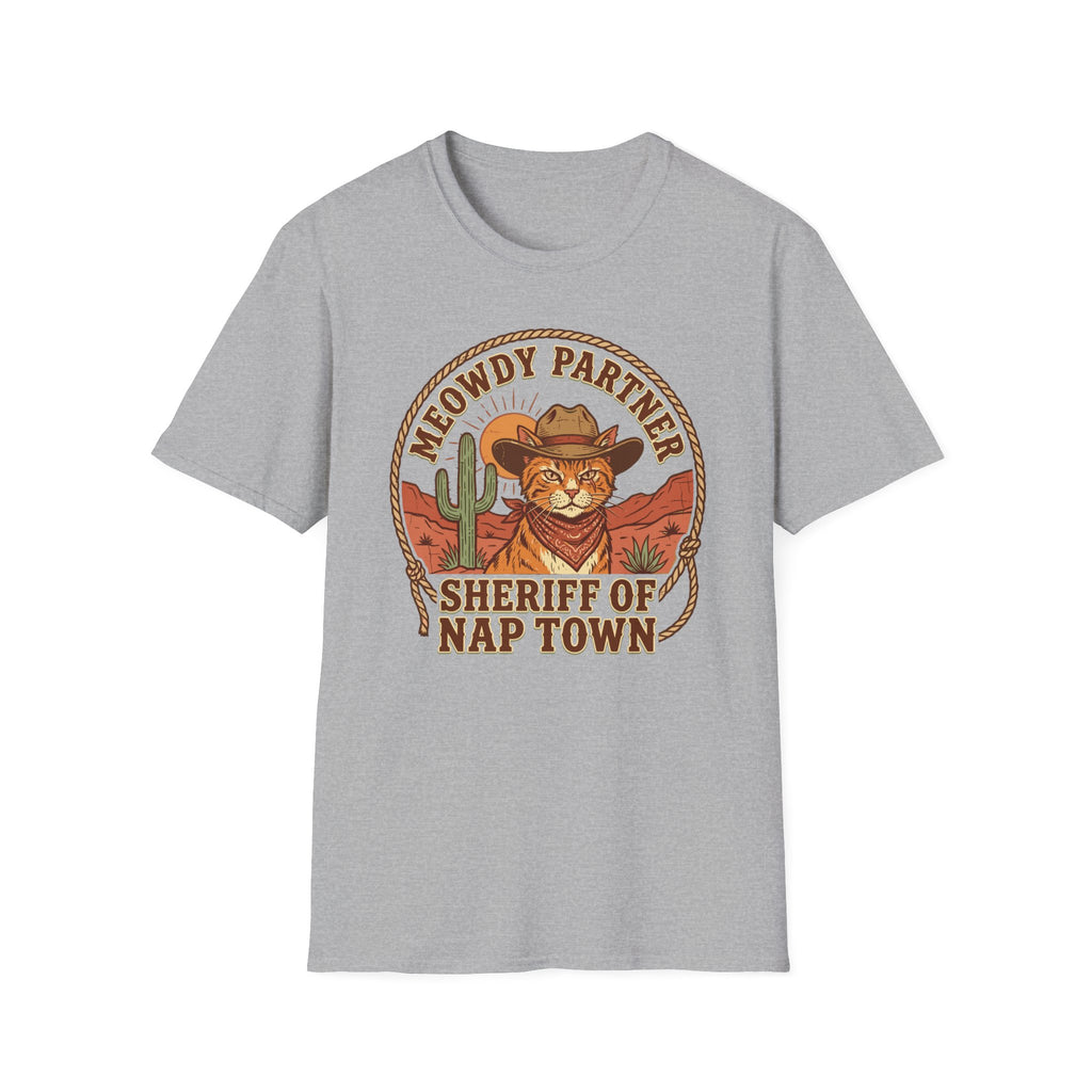 Meowdy Partner Sheriff Of Nap Town T-Shirt