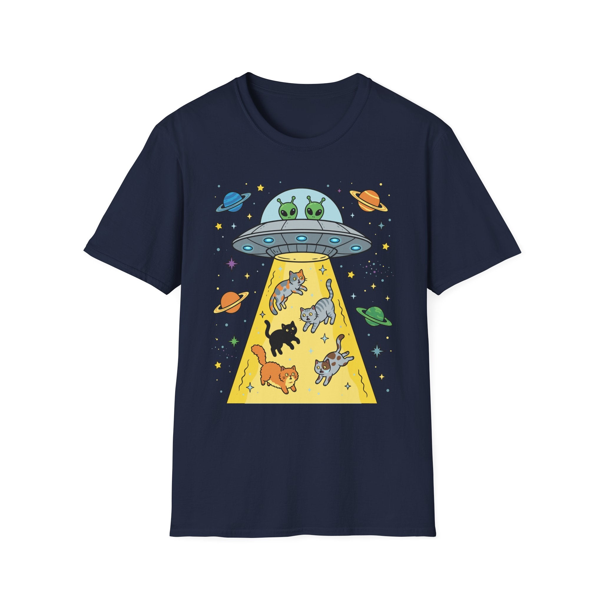 Cats Abduction Aliens T-Shirt
