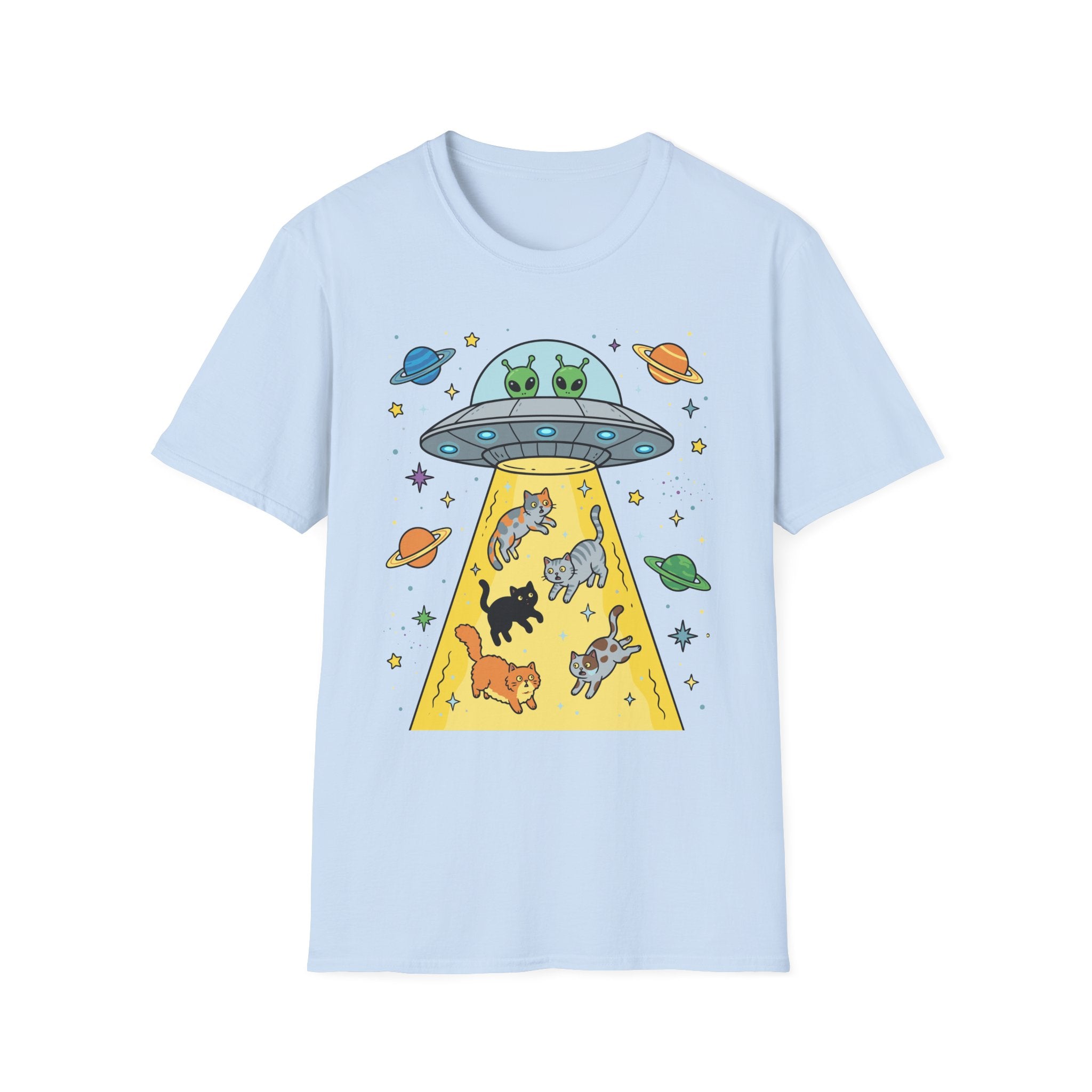 Cats Abduction Aliens T-Shirt