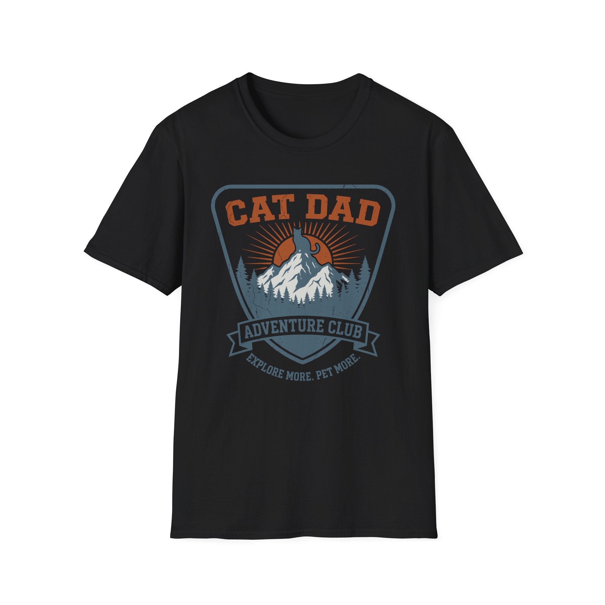 Cat Dad Adventure Club T-Shirt