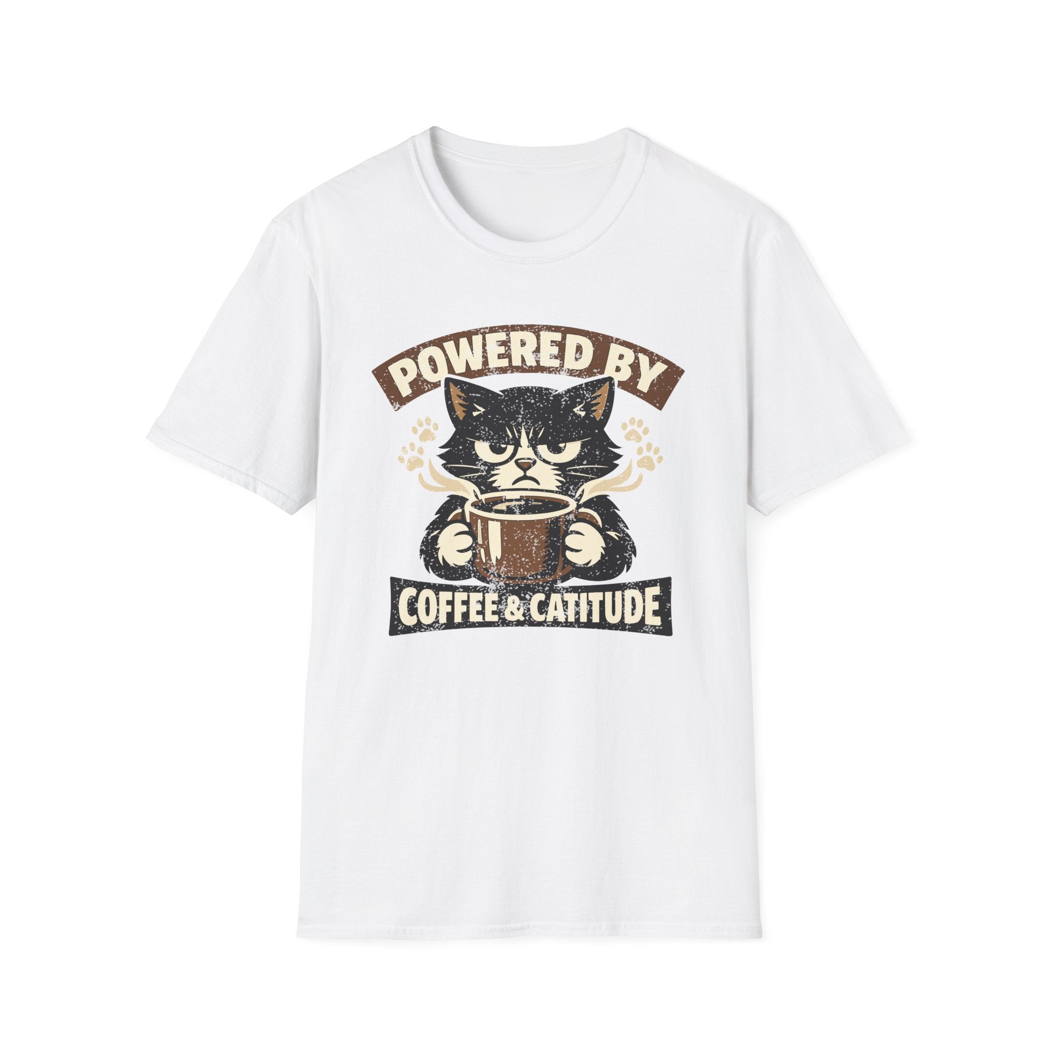 Powered By Coffee & Catitude T-Shirt