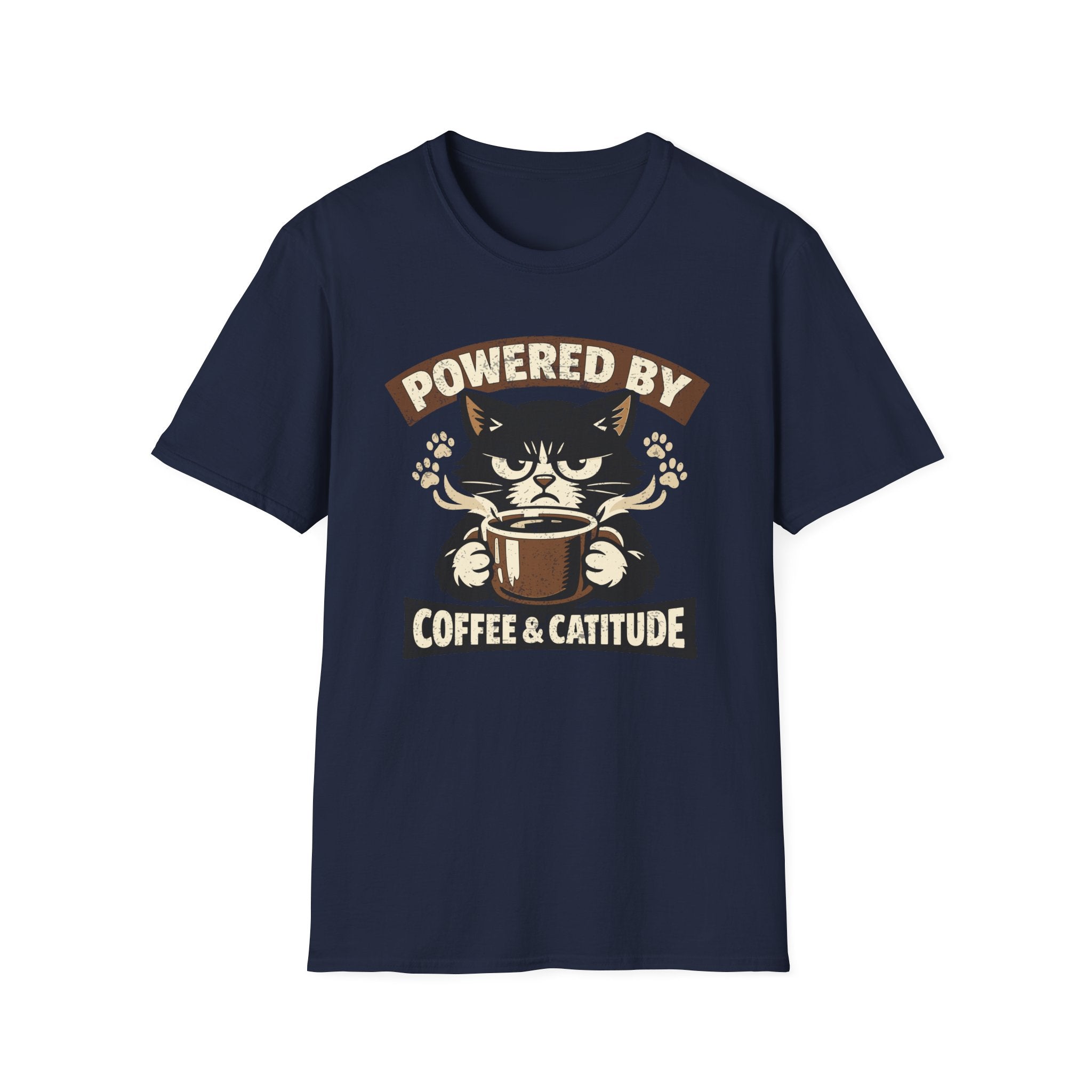 Powered By Coffee & Catitude T-Shirt